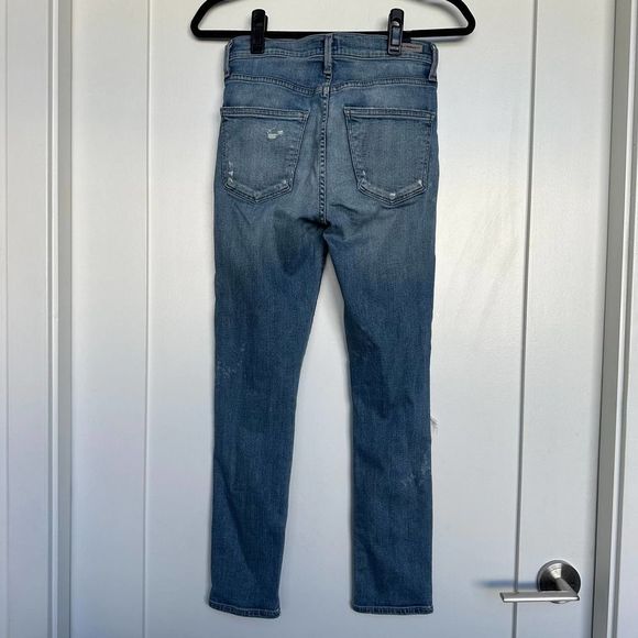 Citizens of Humanity High Rise Rocket Crop Womens Fizzle Skinny Jeans Size 26 - Picture 6 of 10